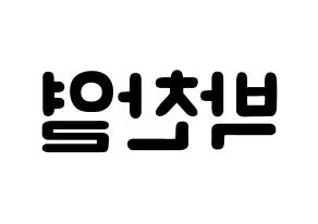 KPOP EXO(엑소、エクソ) 찬열 (パク・チャンヨル, チャンヨル) 応援ボード、うちわ無料型紙、応援グッズ 左右反転