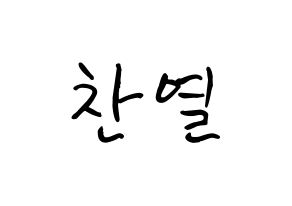 KPOP EXO(엑소、エクソ) 찬열 (パク・チャンヨル, チャンヨル) k-pop アイドル名前　ボード 言葉 通常
