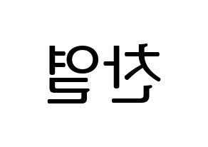 KPOP EXO(엑소、エクソ) 찬열 (チャンヨル) プリント用応援ボード型紙、うちわ型紙　韓国語/ハングル文字型紙 左右反転