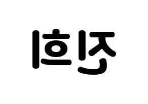 KPOP FIESTAR(피에스타、ピエスタ) 재이 (ジェイ) 応援ボード・うちわ　韓国語/ハングル文字型紙 左右反転