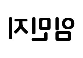 KPOP FIESTAR(피에스타、ピエスタ) 린지 (イム・ミンジ, リンジ) k-pop アイドル名前　ボード 言葉 左右反転