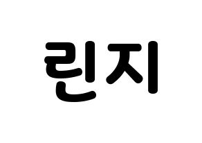 KPOP FIESTAR(피에스타、ピエスタ) 린지 (リンジ) 応援ボード・うちわ　韓国語/ハングル文字型紙 通常