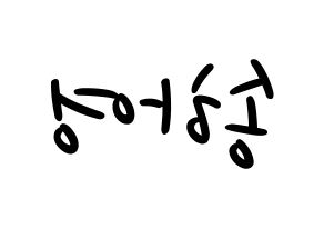 KPOP fromis_9(프로미스_9、プロミスナイン) 송하영 (ハヨン) 応援ボード ハングル 型紙  左右反転