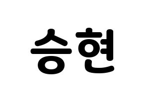KPOP FTISLAND(FT아일랜드、エフティー・アイランド) 송승현 (ソン・スンヒョン) 応援ボード・うちわ　韓国語/ハングル文字型紙 通常