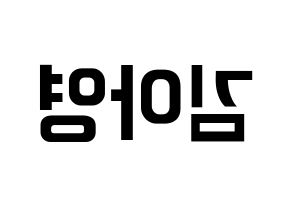 KPOP Girl's Day(걸스데이、ガールズデイ) 유라 (ユラ) k-pop アイドル名前 ファンサボード 型紙 左右反転