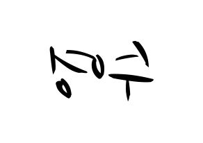 KPOP Girls' Generation(소녀시대、少女時代) 수영 (スヨン) k-pop 応援ボード メッセージ 型紙 左右反転