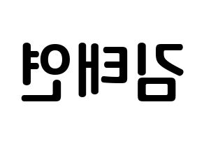 KPOP Girls' Generation(소녀시대、少女時代) 태연 (キム・テヨン, テヨン) k-pop アイドル名前　ボード 言葉 左右反転