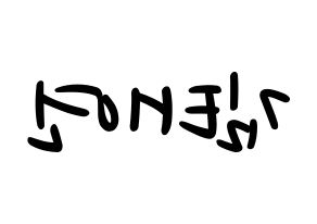 KPOP Girls' Generation(소녀시대、少女時代) 태연 (テヨン) 応援ボード ハングル 型紙  左右反転