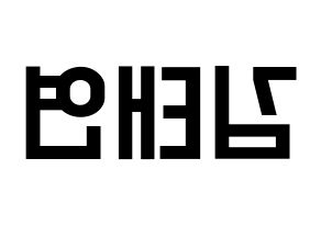 KPOP Girls' Generation(소녀시대、少女時代) 태연 (テヨン) 名前 応援ボード 作り方 左右反転