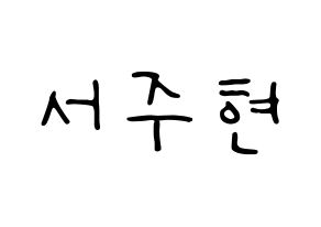 KPOP Girls' Generation(소녀시대、少女時代) 서현 (ソヒョン) 応援ボード ハングル 型紙  通常