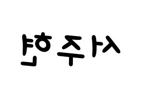 KPOP Girls' Generation(소녀시대、少女時代) 서현 (ソヒョン) 名前 応援ボード 作り方 左右反転