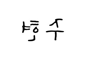 KPOP Girls' Generation(소녀시대、少女時代) 서현 (ソヒョン) 応援ボード ハングル 型紙  左右反転