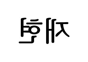 KPOP Golden Child(골든차일드、ゴールデン・チャイルド) 봉재현 (ジェヒョン) プリント用応援ボード型紙、うちわ型紙　韓国語/ハングル文字型紙 左右反転