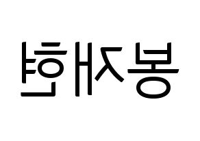 KPOP Golden Child(골든차일드、ゴールデン・チャイルド) 봉재현 (ジェヒョン) コンサート用　応援ボード・うちわ　韓国語/ハングル文字型紙 左右反転