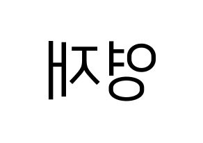 KPOP GOT7(갓세븐、ガットセブン) 영재 (ヨンジェ) プリント用応援ボード型紙、うちわ型紙　韓国語/ハングル文字型紙 左右反転