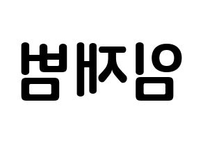 KPOP GOT7(갓세븐、ガットセブン) JB (イム・ジェボム, JB) k-pop アイドル名前　ボード 言葉 左右反転