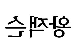 KPOP GOT7(갓세븐、ガットセブン) 잭슨 (ジャクソン) プリント用応援ボード型紙、うちわ型紙　韓国語/ハングル文字型紙 左右反転