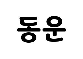 KPOP Highlight(하이라이트、ハイライト) 손동운 (ソン・ドンウン) 応援ボード・うちわ　韓国語/ハングル文字型紙 通常