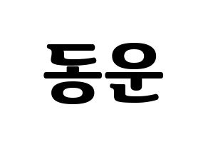 KPOP Highlight(하이라이트、ハイライト) 손동운 (ソン・ドンウン) コンサート用　応援ボード・うちわ　韓国語/ハングル文字型紙 通常