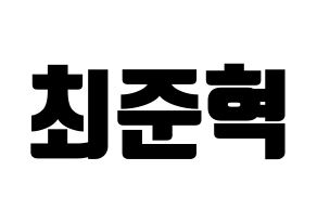 KPOP HOTSHOT(핫샷、ホットショット) 준혁 (ジュンヒョク) コンサート用　応援ボード・うちわ　韓国語/ハングル文字型紙 通常