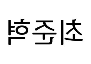 KPOP HOTSHOT(핫샷、ホットショット) 준혁 (ジュンヒョク) プリント用応援ボード型紙、うちわ型紙　韓国語/ハングル文字型紙 左右反転