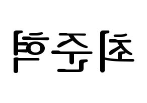 KPOP HOTSHOT(핫샷、ホットショット) 준혁 (ジュンヒョク) プリント用応援ボード型紙、うちわ型紙　韓国語/ハングル文字型紙 左右反転