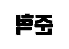 KPOP HOTSHOT(핫샷、ホットショット) 준혁 (ジュンヒョク) コンサート用　応援ボード・うちわ　韓国語/ハングル文字型紙 左右反転