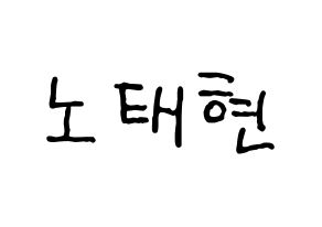 KPOP HOTSHOT(핫샷、ホットショット) 태현 (KID MONSTER) k-pop アイドル名前 ファンサボード 型紙 通常