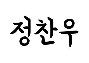 KPOP iKON(아이콘、アイコン) 정찬우 (チョン・チャヌ, CHAN) k-pop アイドル名前　ボード 言葉 通常