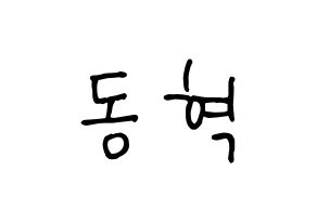 KPOP iKON(아이콘、アイコン) 김동혁 (DK) k-pop 応援ボード メッセージ 型紙 通常