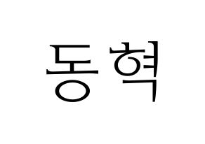KPOP iKON(아이콘、アイコン) 김동혁 (DK) 応援ボード・うちわ　韓国語/ハングル文字型紙 通常