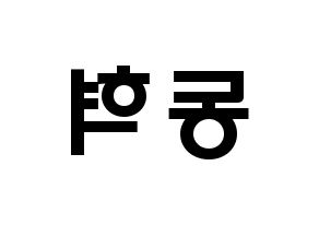 KPOP iKON(아이콘、アイコン) 김동혁 (キム・ドンヒョク, DK) 応援ボード、うちわ無料型紙、応援グッズ 左右反転