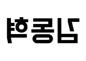KPOP iKON(아이콘、アイコン) 김동혁 (DK) 名前 応援ボード 作り方 左右反転