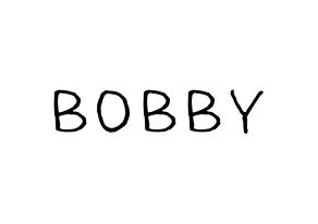 KPOP iKON(아이콘、アイコン) BOBBY (BOBBY) k-pop 応援ボード メッセージ 型紙 通常