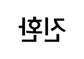 KPOP iKON(아이콘、アイコン) 김진환 (キム・ジンファン, JAY) 無料サイン会用、イベント会用応援ボード型紙 左右反転