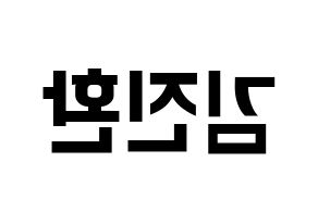 KPOP iKON(아이콘、アイコン) 김진환 (JAY) k-pop アイドル名前 ファンサボード 型紙 左右反転
