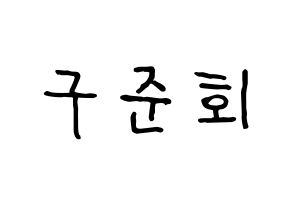 KPOP iKON(아이콘、アイコン) 구준회 (JU-NE) k-pop アイドル名前 ファンサボード 型紙 通常