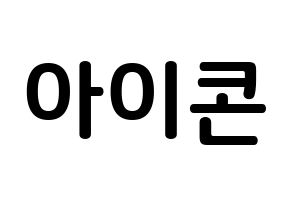 KPOP iKON(아이콘、アイコン) k-pop ボード ハングル表記 言葉 通常
