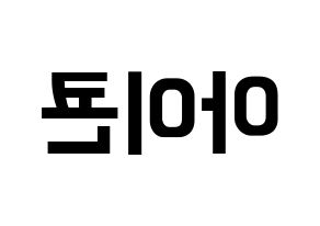 KPOP iKON(아이콘、アイコン) k-pop ファンサ ボード 型紙 左右反転