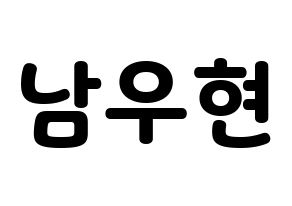 KPOP INFINITE(인피니트、インフィニット) 우현 (ウヒョン) 応援ボード・うちわ　韓国語/ハングル文字型紙 通常