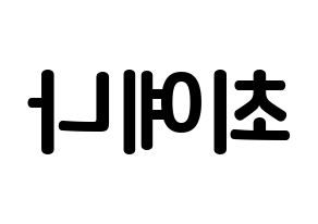 KPOP IZ*ONE(아이즈원、アイズワン) 최예나 (チェ・イェナ, チェ・イェナ) k-pop アイドル名前　ボード 言葉 左右反転