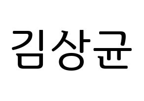 KPOP JBJ95(JBJ95、ジェイビージェークオ) 김상균 (キム・サンギュン) プリント用応援ボード型紙、うちわ型紙　韓国語/ハングル文字型紙 通常