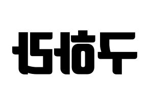 KPOP KARA(카라、カラ) 구하라 (ク・ハラ) コンサート用　応援ボード・うちわ　韓国語/ハングル文字型紙 左右反転