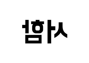 KPOP KNK(크나큰、クナクン) 박서함 (ソハム) k-pop アイドル名前 ファンサボード 型紙 左右反転