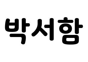 KPOP KNK(크나큰、クナクン) 박서함 (ソハム) 応援ボード・うちわ　韓国語/ハングル文字型紙 通常