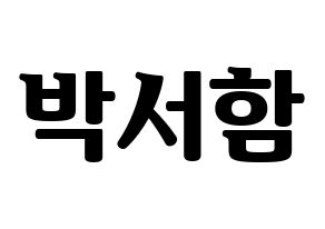 KPOP KNK(크나큰、クナクン) 박서함 (ソハム) コンサート用　応援ボード・うちわ　韓国語/ハングル文字型紙 通常