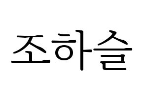KPOP LOONA(이달의 소녀、今月の少女) 하슬 (ハスル) 応援ボード・うちわ　韓国語/ハングル文字型紙 通常