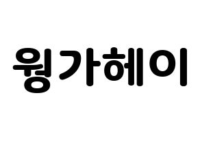 KPOP LOONA(이달의 소녀、今月の少女) 비비 (ビビ) 応援ボード・うちわ　韓国語/ハングル文字型紙 通常