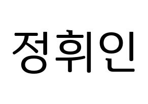 KPOP Mamamoo(마마무、ママムー) 휘인 (フィイン) プリント用応援ボード型紙、うちわ型紙　韓国語/ハングル文字型紙 通常