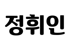 KPOP Mamamoo(마마무、ママムー) 휘인 (フィイン) コンサート用　応援ボード・うちわ　韓国語/ハングル文字型紙 通常